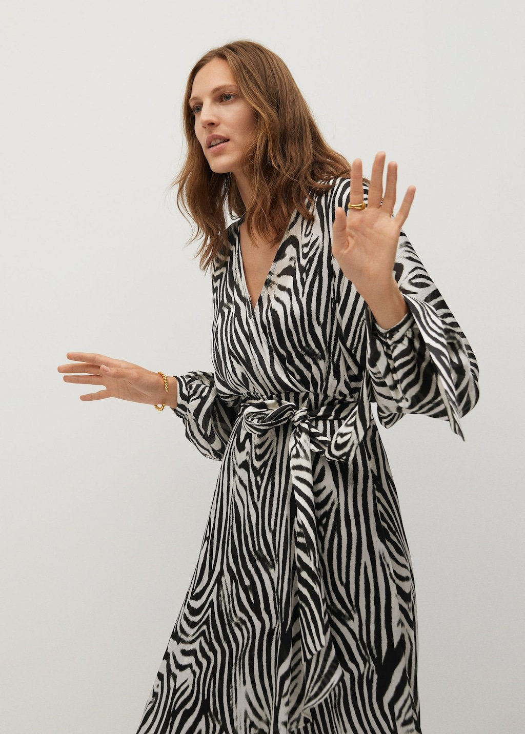 Zebra printed dress