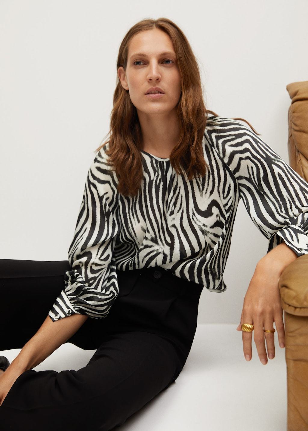 Zebra print blouse