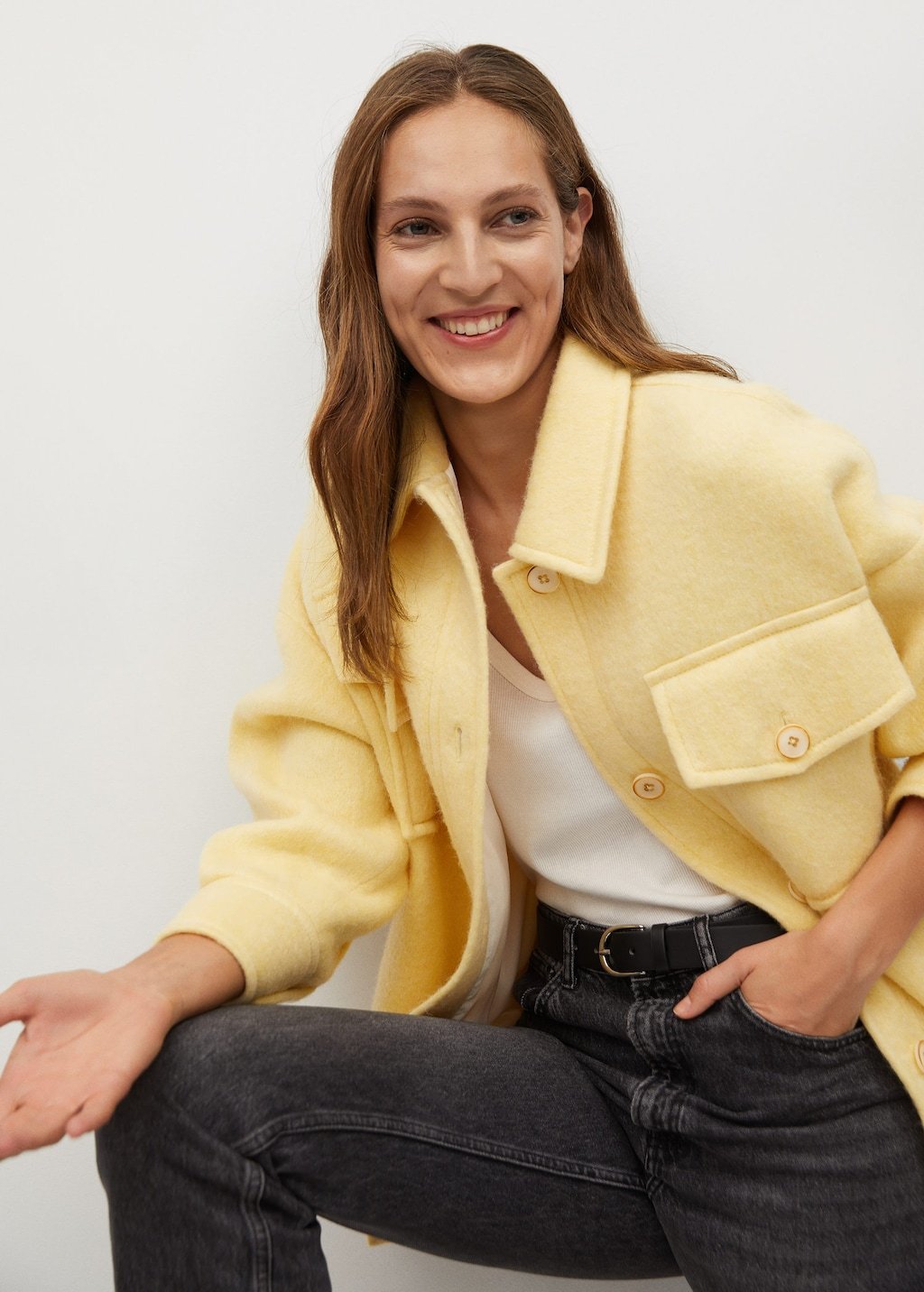 Knitted oversize jacket