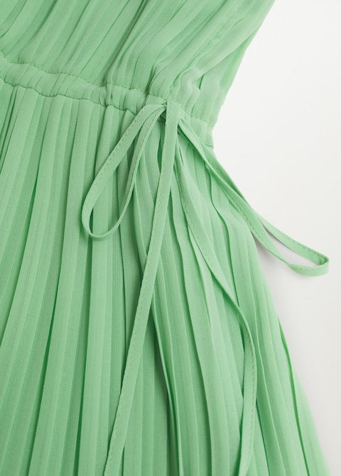Pleated midi dress