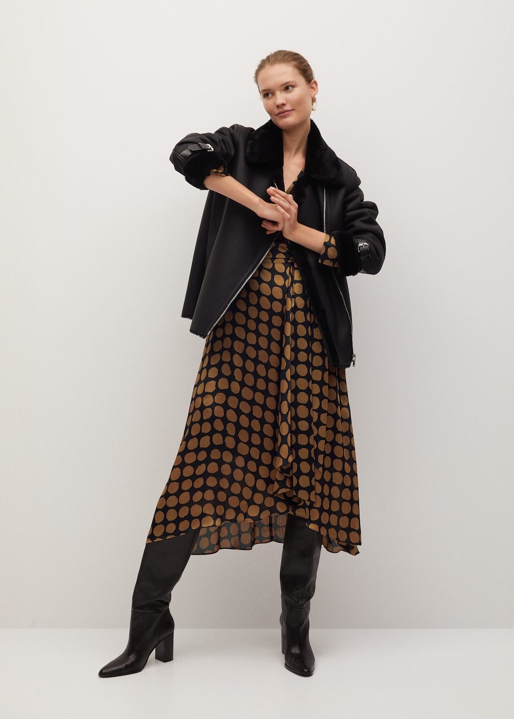 Geometric print dress