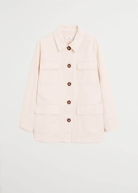 Multi-pocket cotton jacket