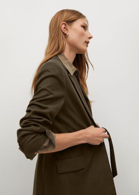 Structured bow blazer