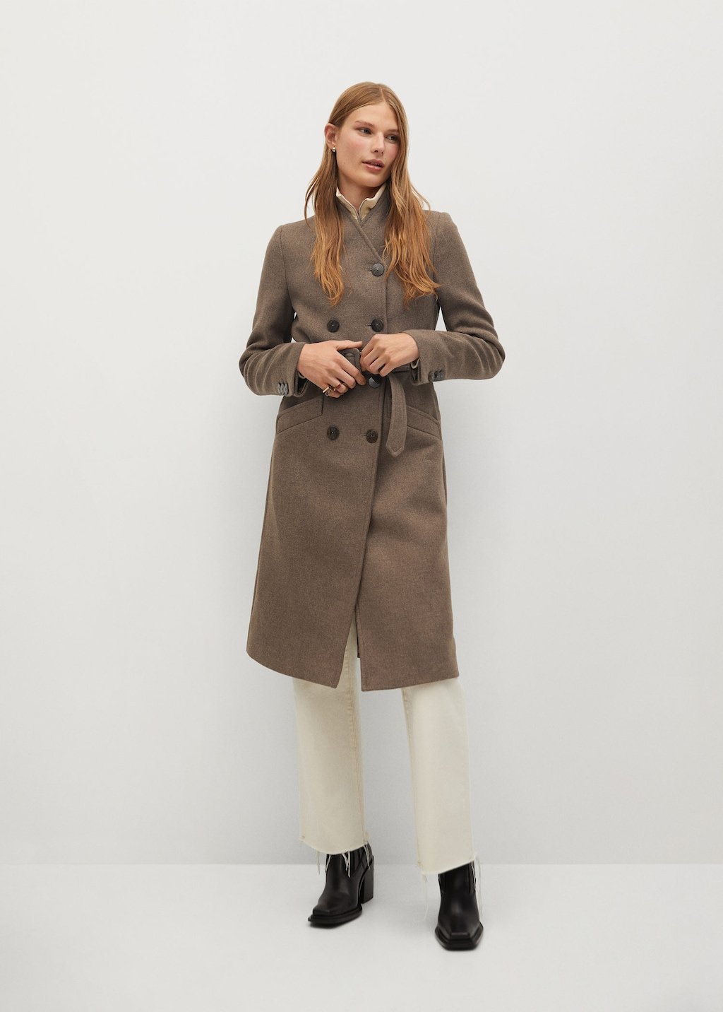 Manteco wool double-breasted coat