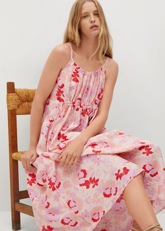 Flowy printed dress