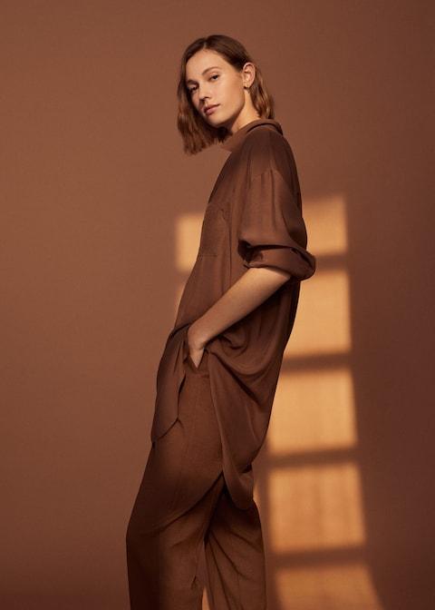 Oversize flowy shirt