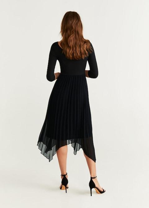 Pleated midi dress