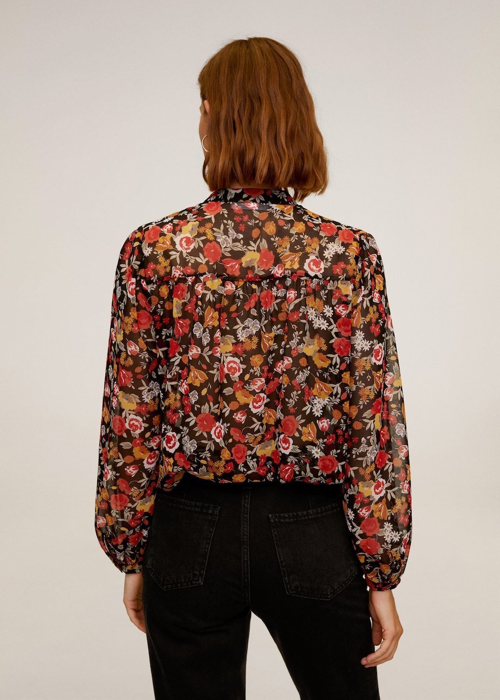 Floral print blouse