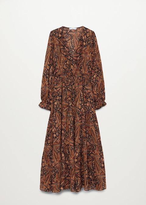 Paisley print dress