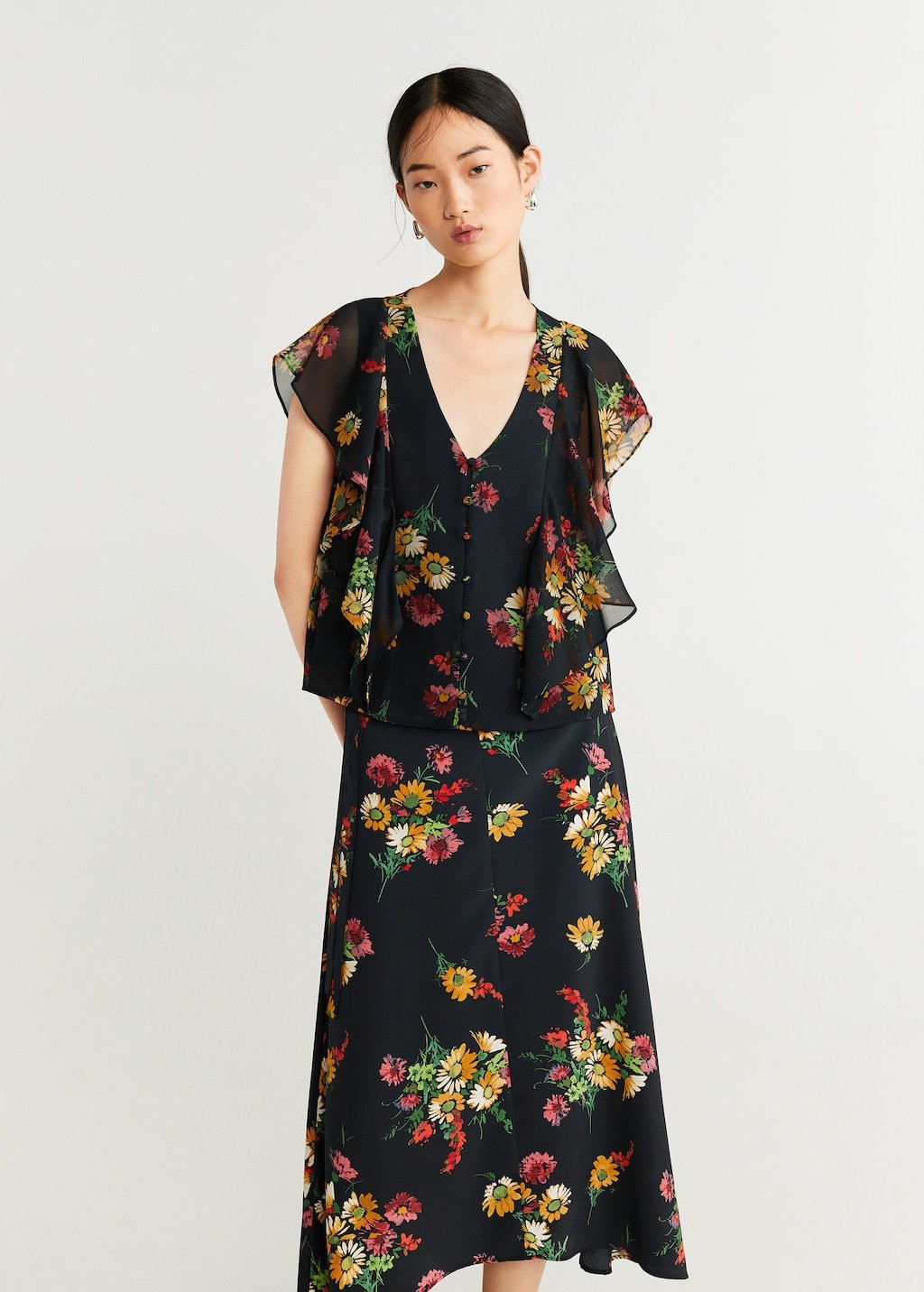 Flowy printed blouse