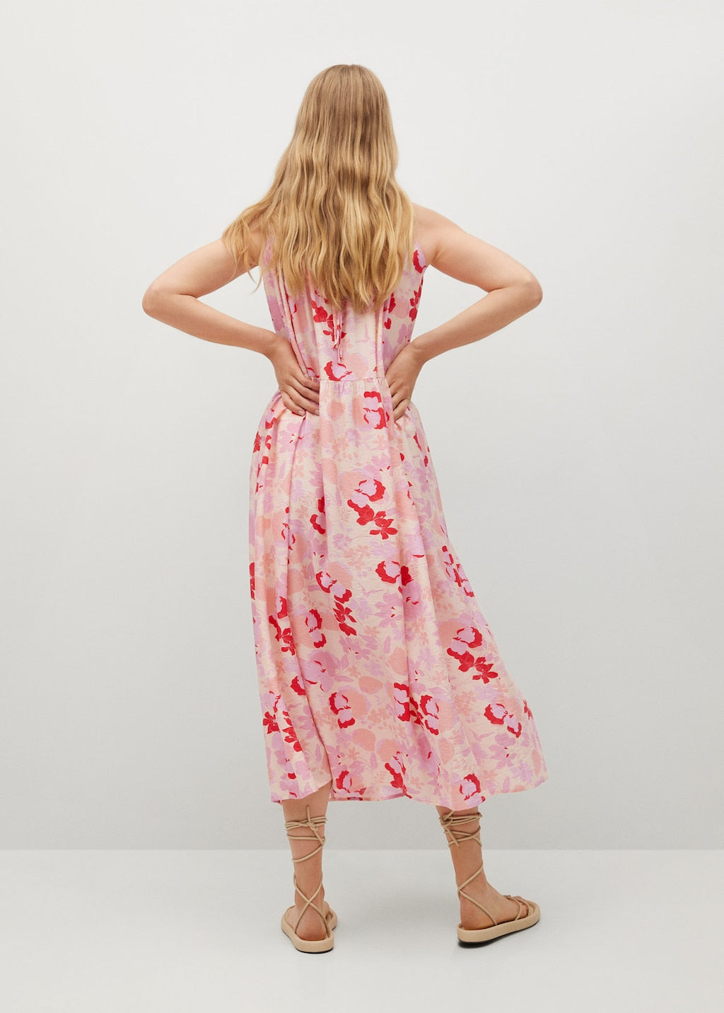 Flowy printed dress