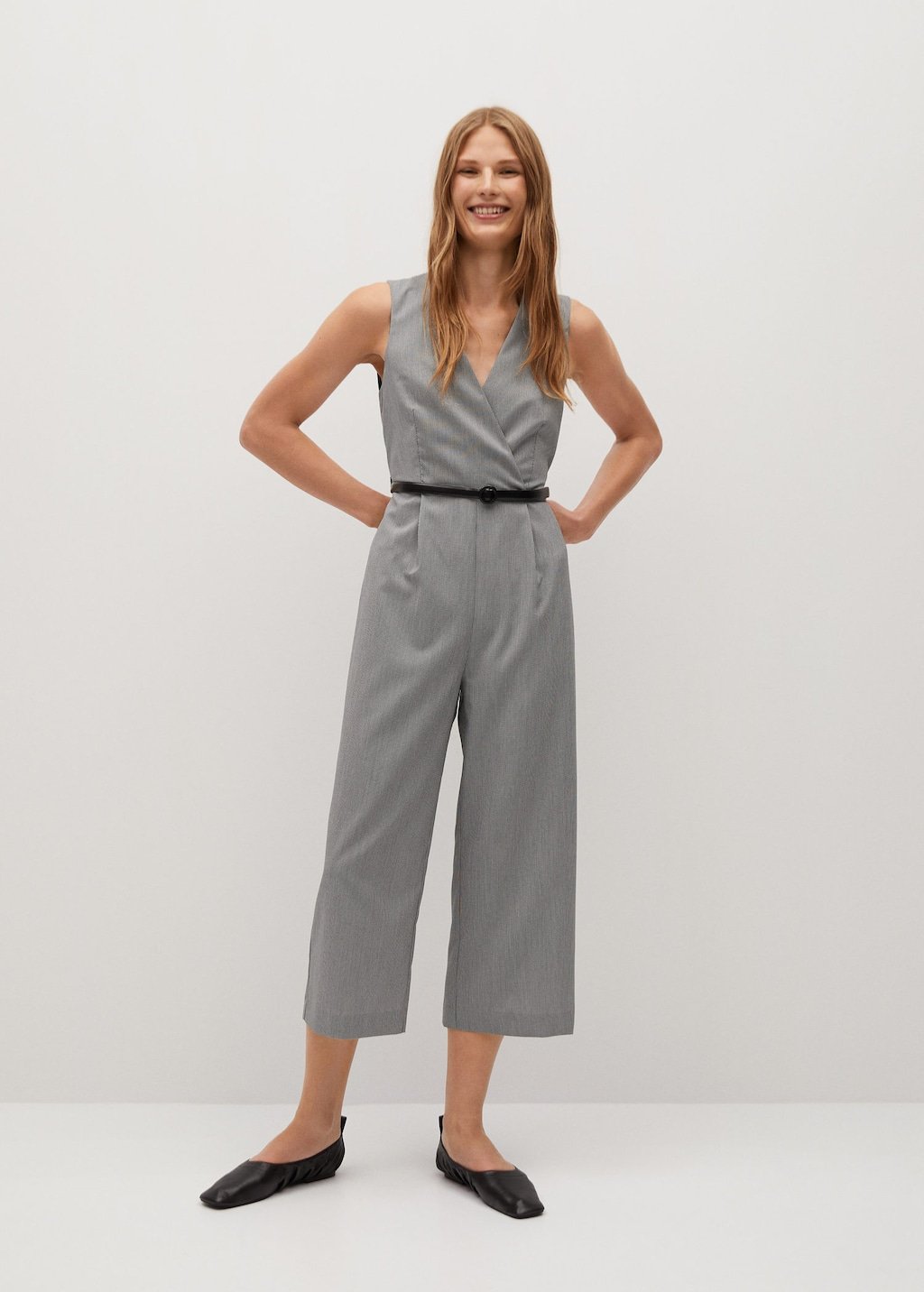 Belt wrap jumpsuit