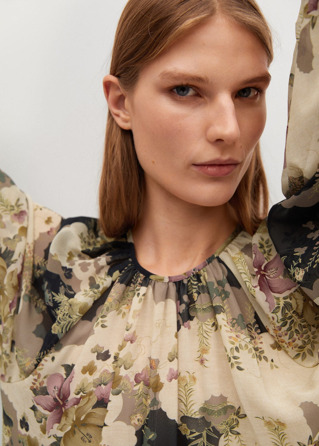 Flowy flower printed dress