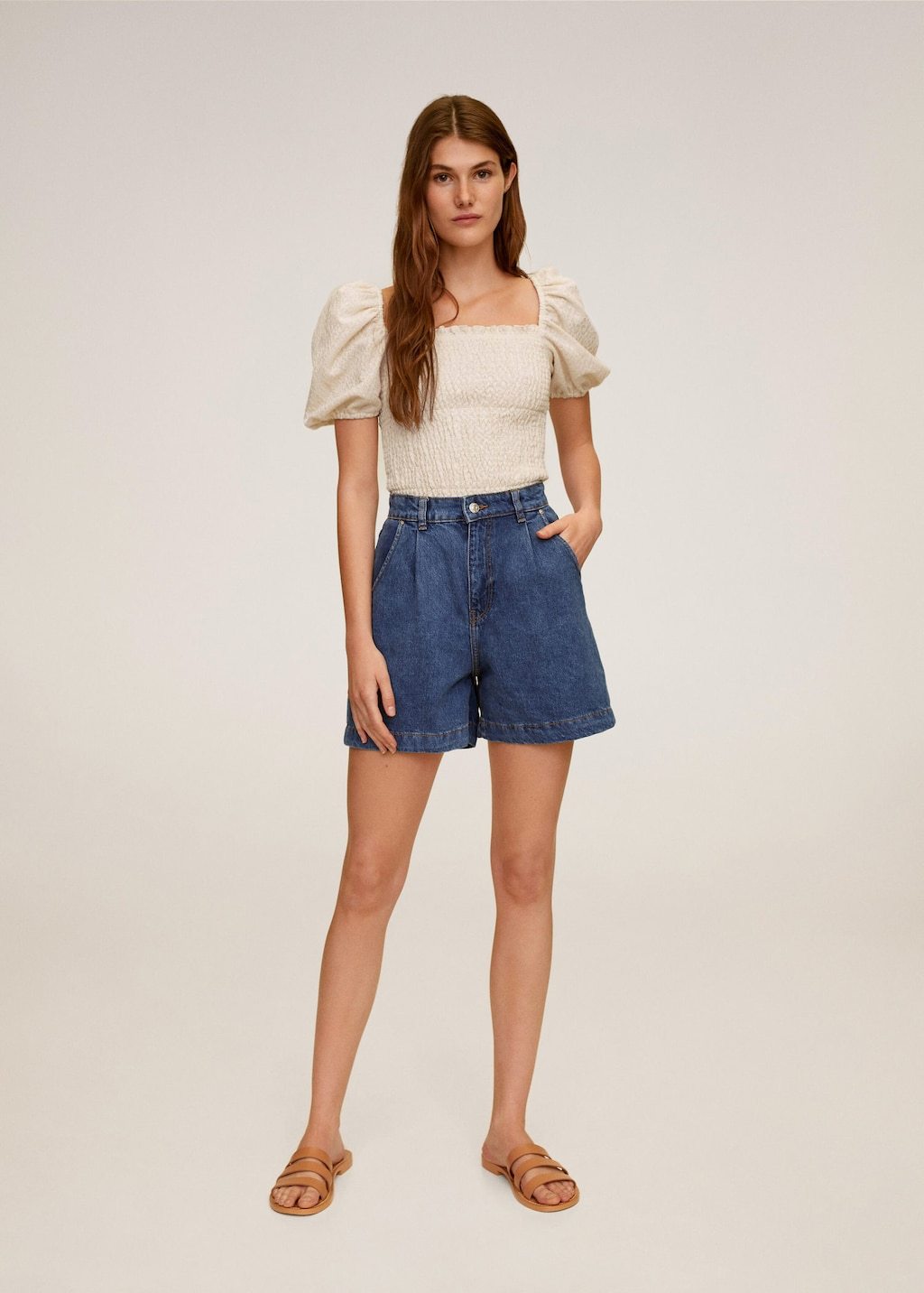 Elastic panel t-shirt