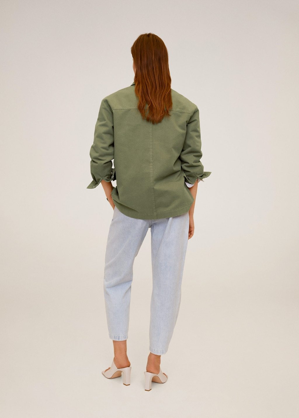 Multi-pocket cotton jacket