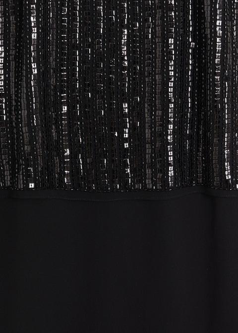 Sequin appliqué gown