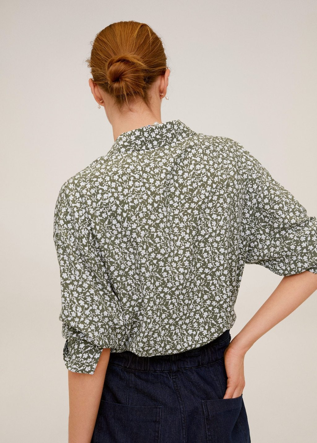 Printed flowy shirt