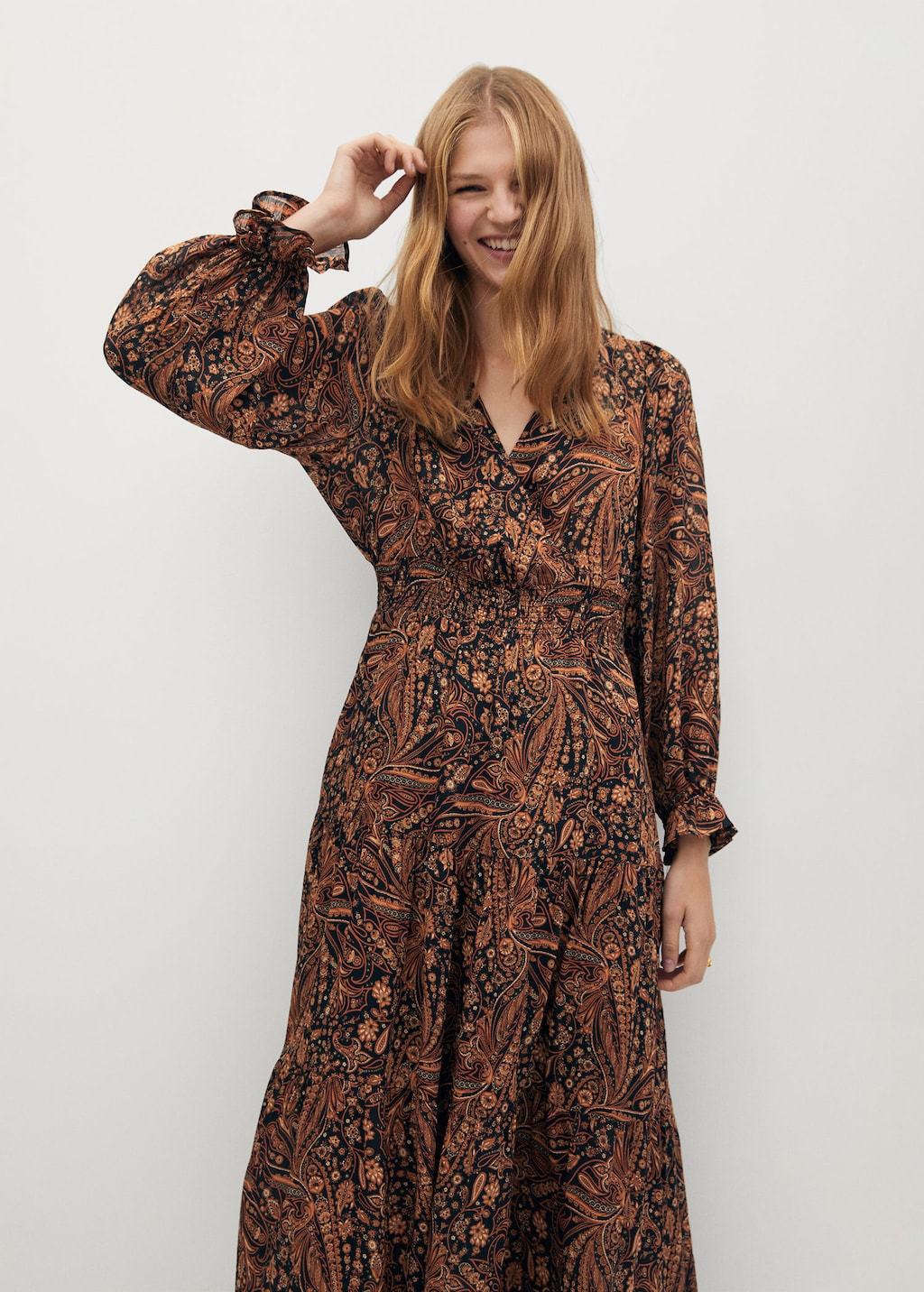 Paisley print dress