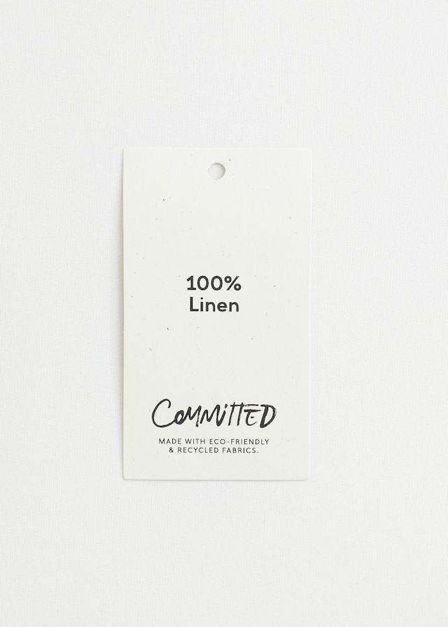 Mao collar linen shirt