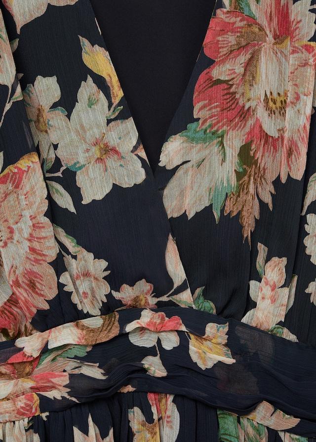 Recycled polyester printed dress