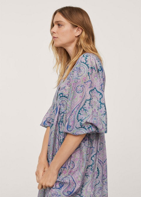 Paisley print dress