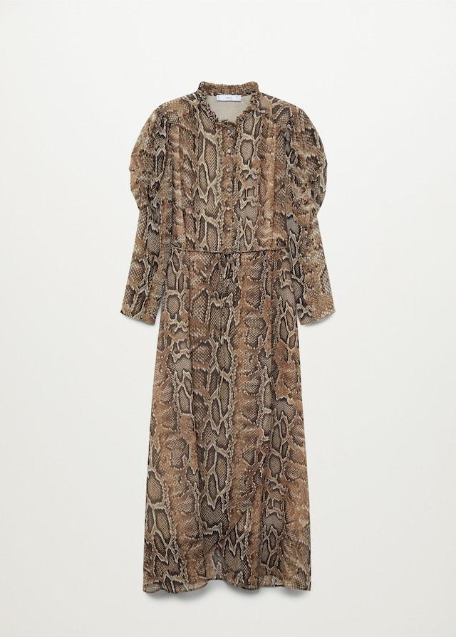 Snake print gown