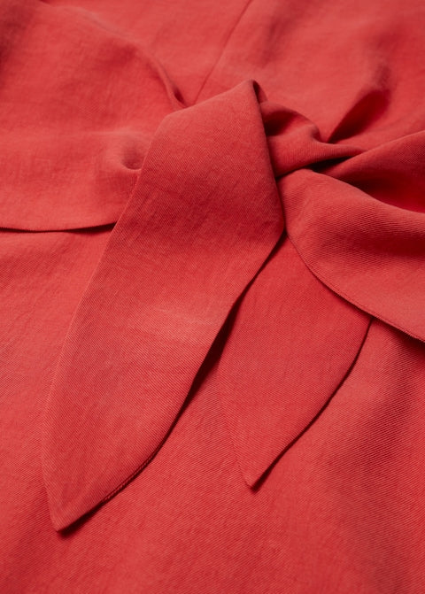 Lyocell dress with belt