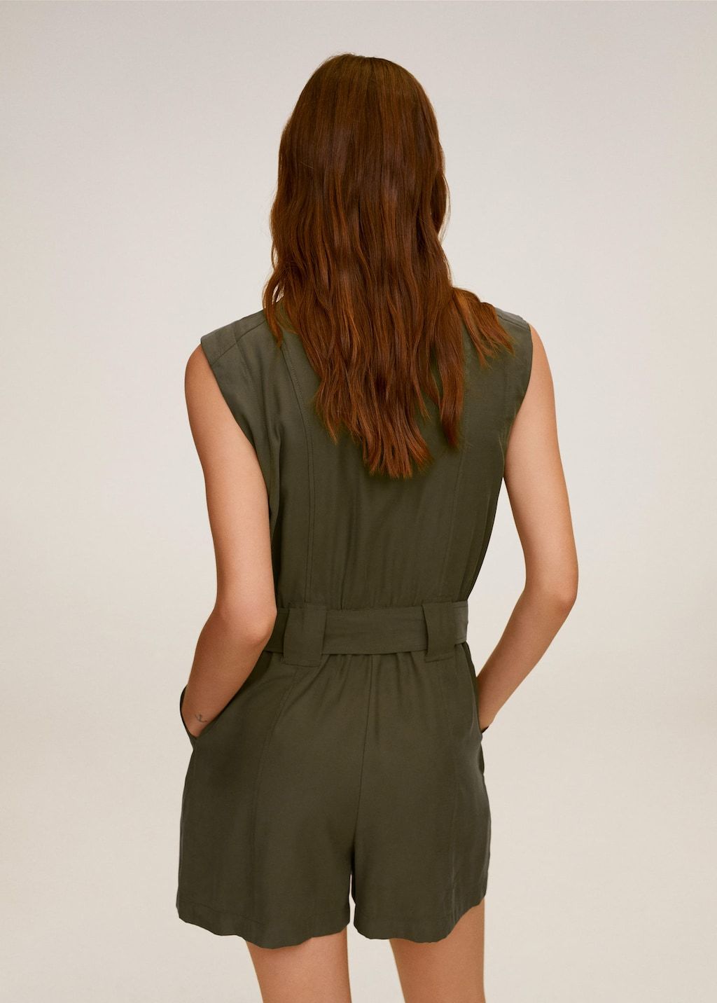 Bow short jumpsuit