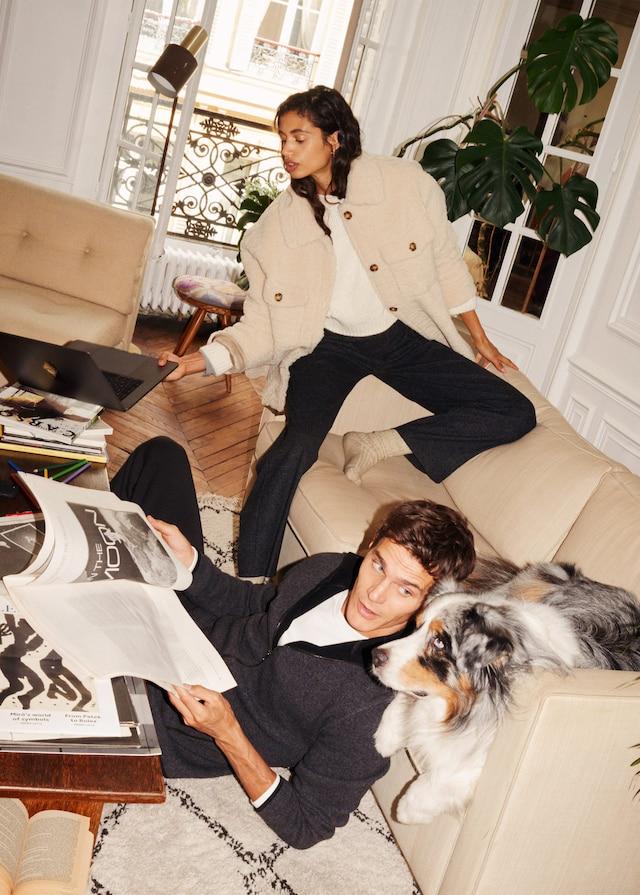 Faux shearling jacket