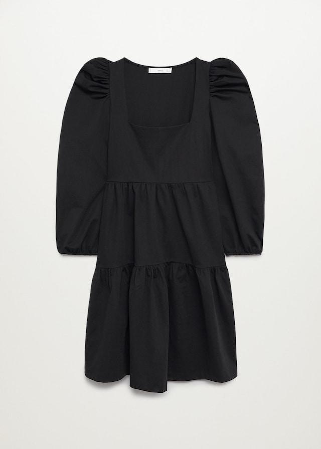 Puffed-shoulder dress