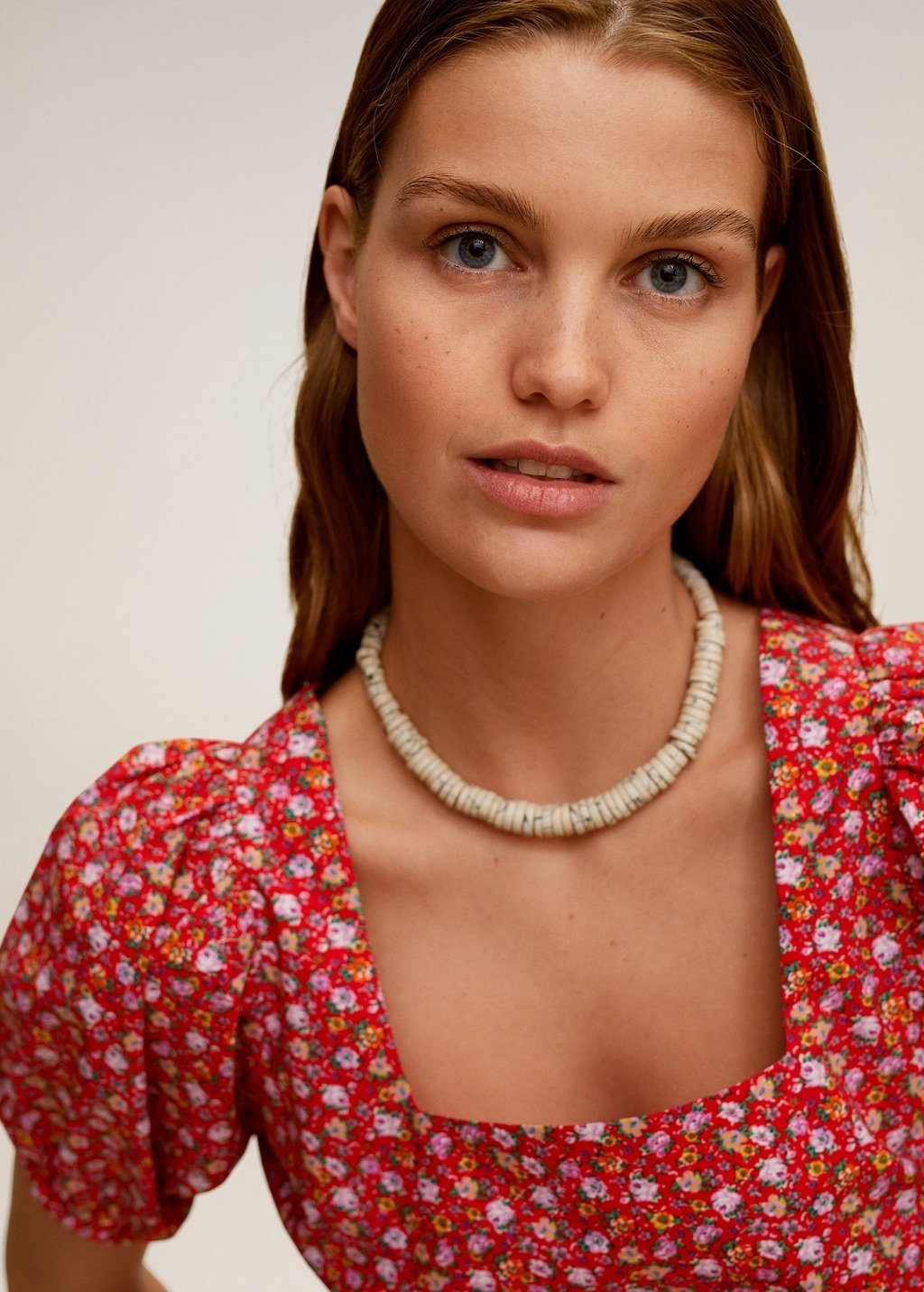 Floral cotton blouse