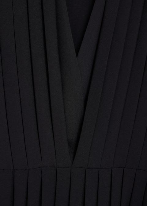 Recycled polyester pleated dress