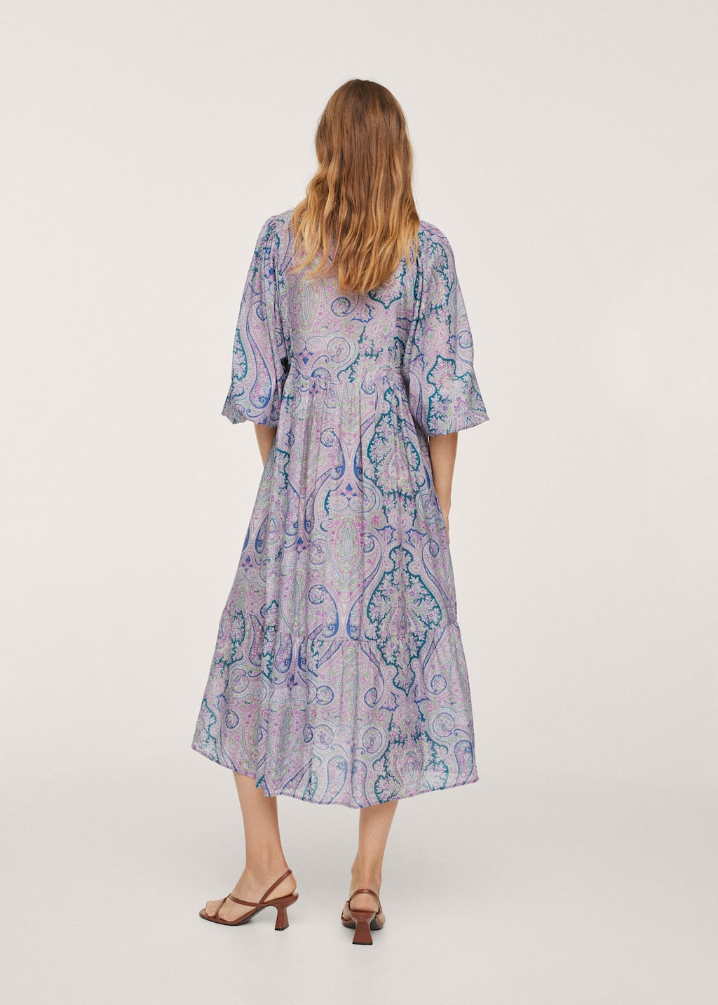 Paisley print dress