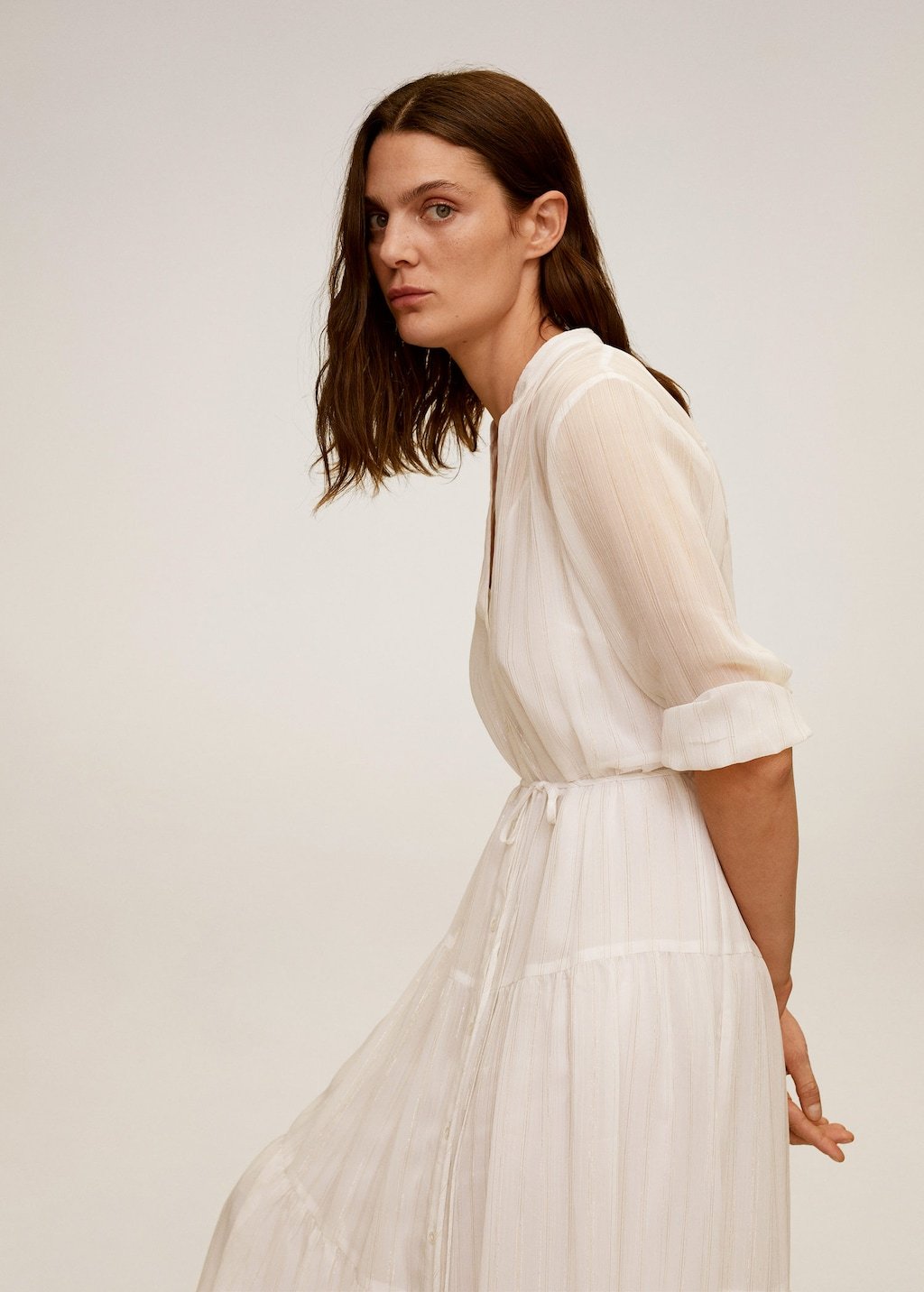 Metallic thread dress