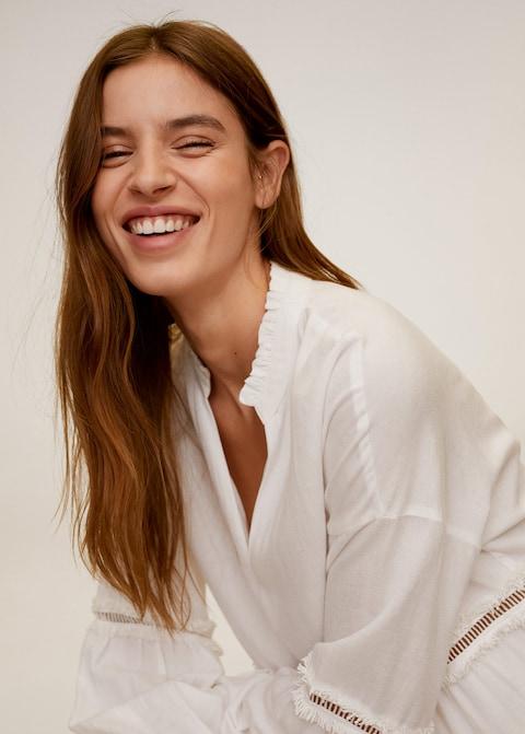 Openwork detail dress