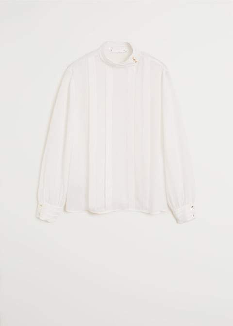 Mao collar blouse