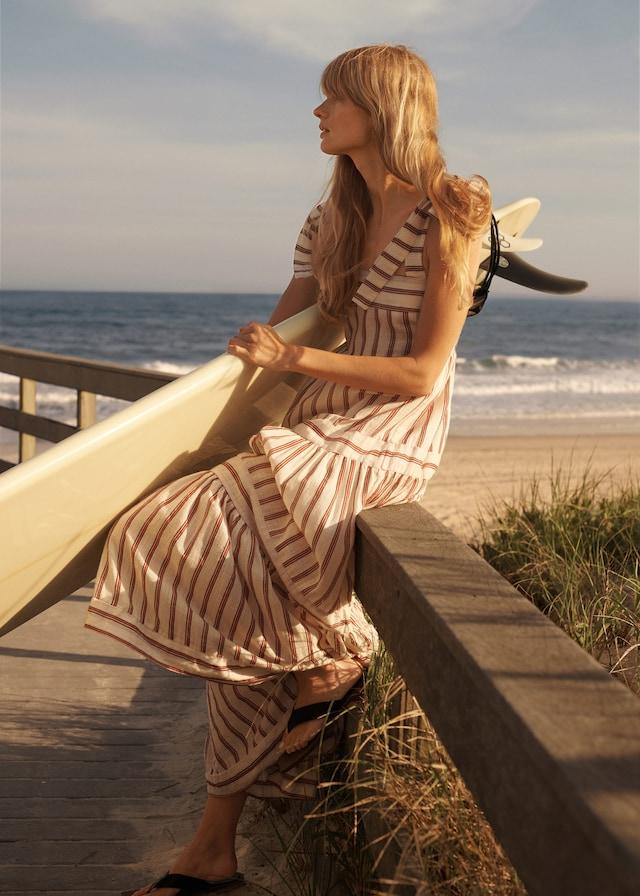 Striped long dress