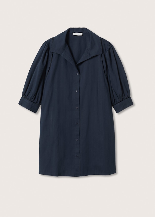 Shirt textured dress