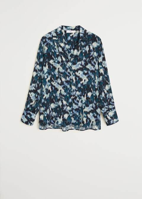 Printed flowy shirt