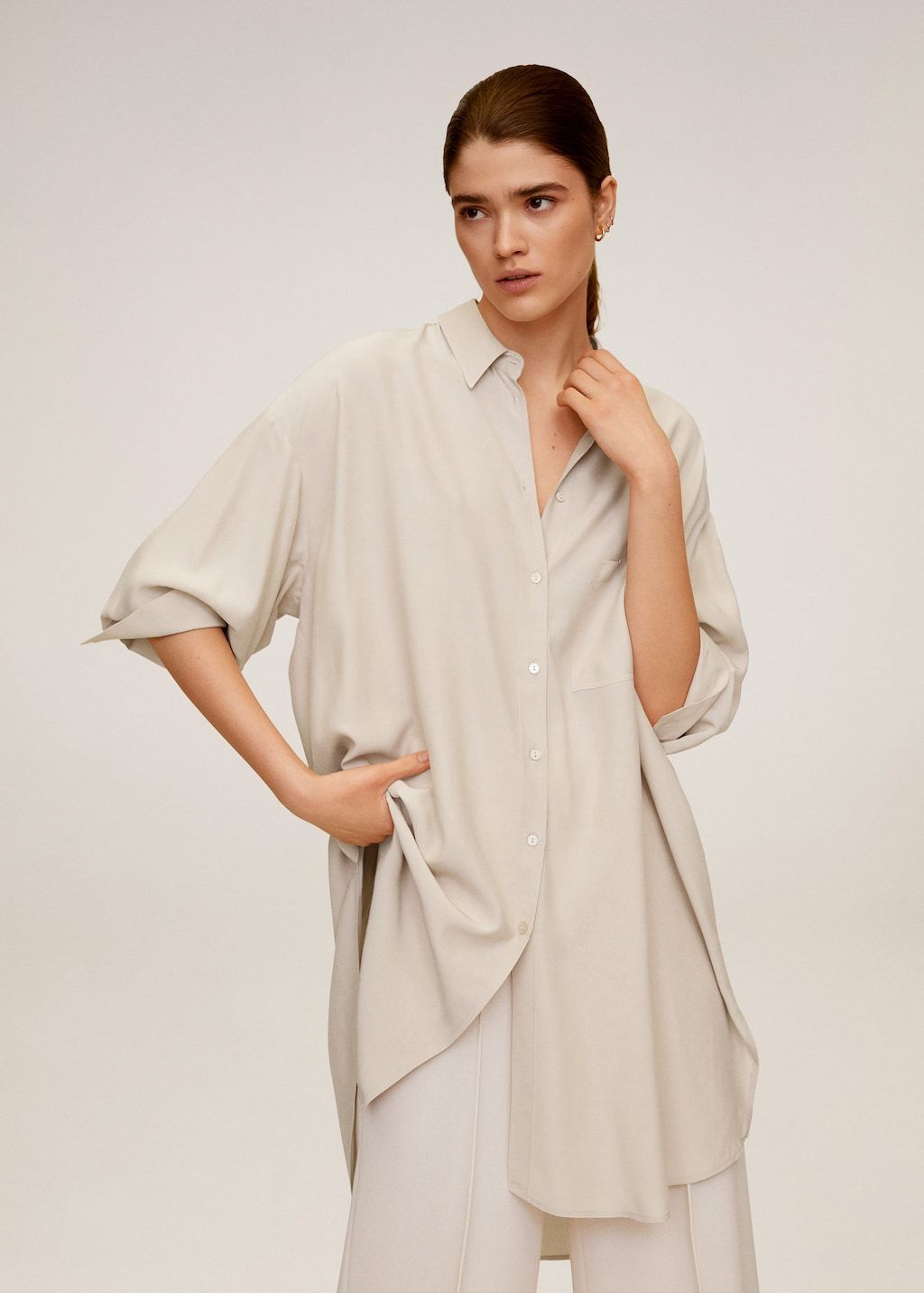 Oversize flowy shirt