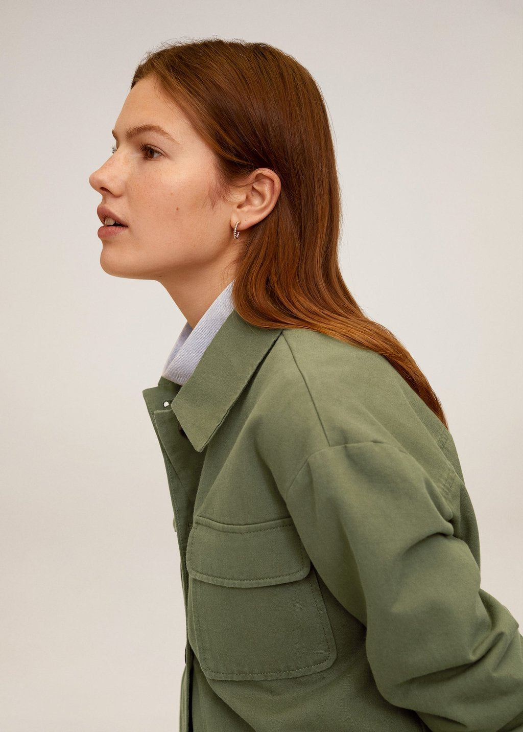 Multi-pocket cotton jacket