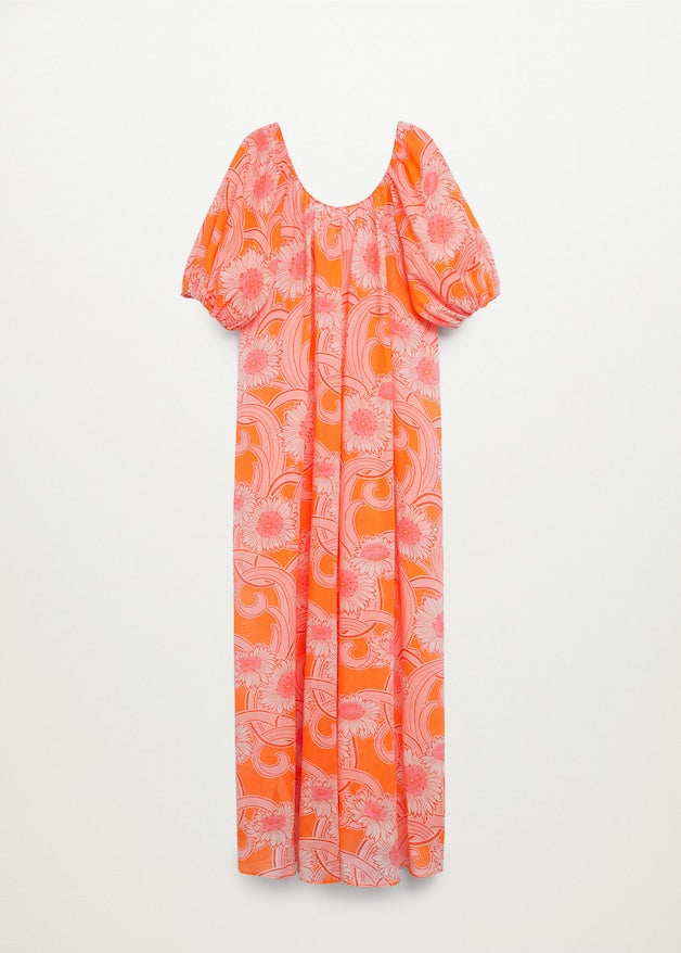 Printed cotton dress