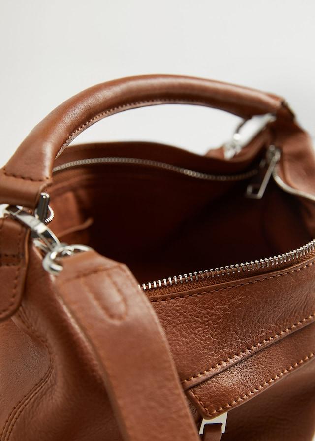 Multi-position leather bag