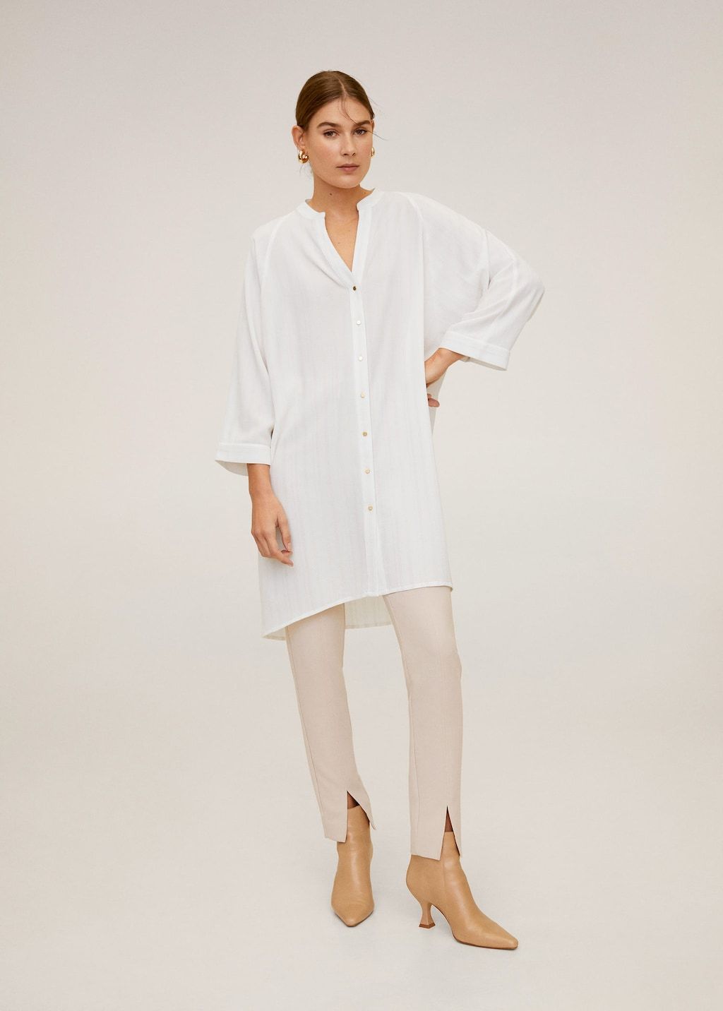 Metallic thread blouse