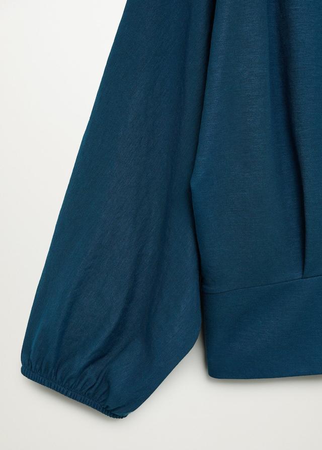 Pin tuck detail blouse