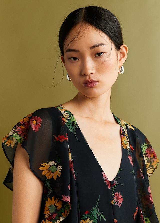 Flowy printed blouse