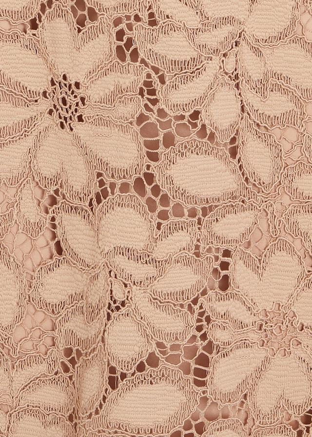 Puffed sleeves lace blouse