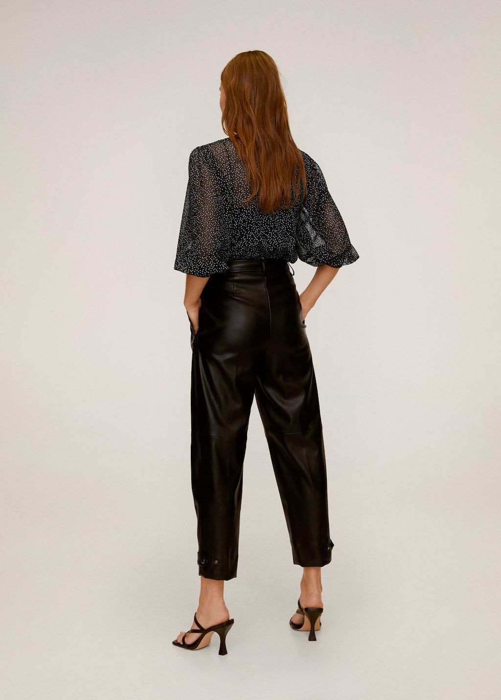 Polka-dot print blouse