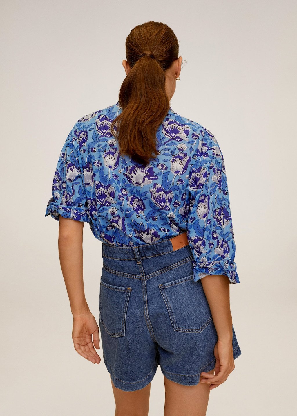 Floral cotton blouse