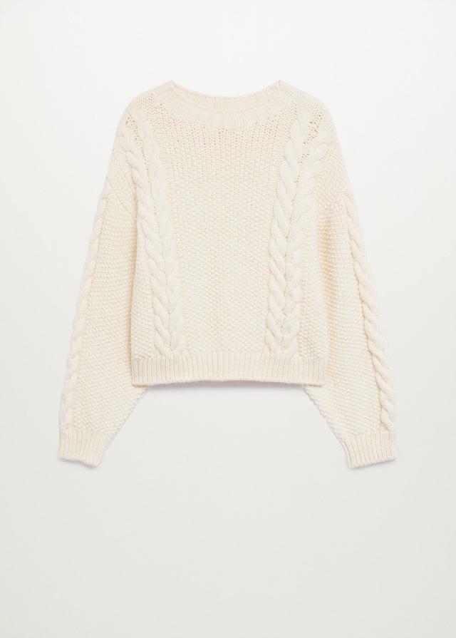 Cable-knit sweater